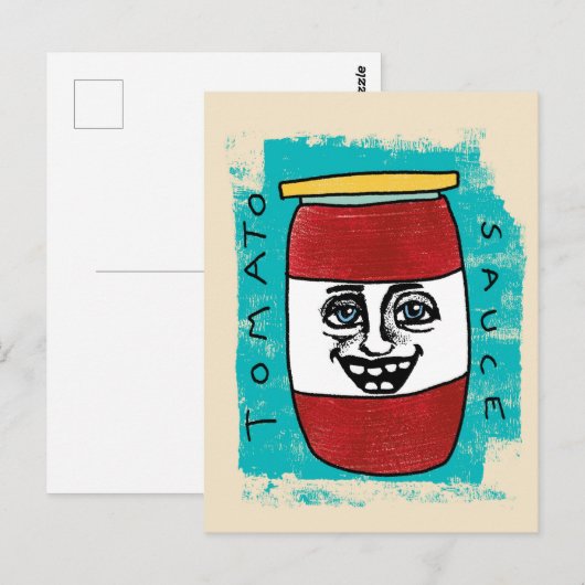 Carte postale Sauce tomate (Devant / Derrière)