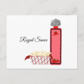 Carte Postale Sauce tomate royale (Devant)