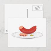 Carte Postale Saucisse (Devant / Derrière)