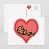 Carte Postale saucisse (Devant / Derrière)