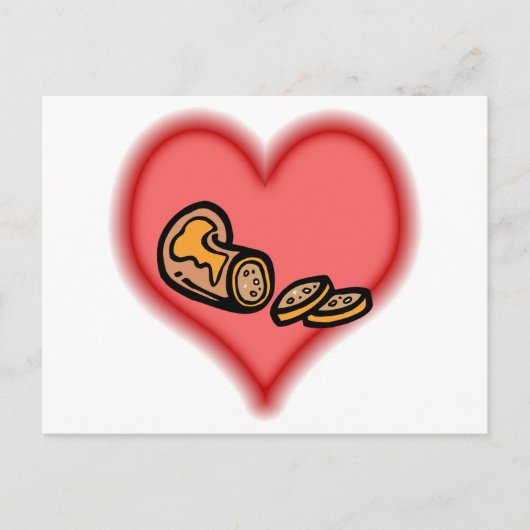 Carte Postale saucisse (Devant)