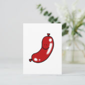 Carte Postale Saucisse mignonne (Debout devant)