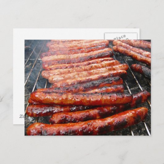 Carte Postale saucisses (Devant / Derrière)