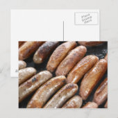 Carte Postale Saucisses au barbecue (Devant / Derrière)