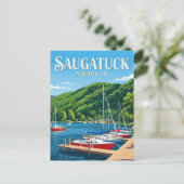 Carte Postale Saugatuck États-Unis (Debout devant)