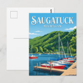 Carte Postale Saugatuck États-Unis (Devant / Derrière)