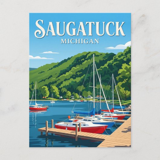 Carte Postale Saugatuck États-Unis (Devant)