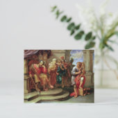 Carte Postale Saul à l'écoute de David Jouer à la harpe (Debout devant)