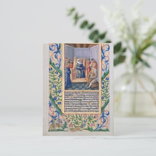 Carte Postale Saul écouter David jouer de la harpe (Debout devant)