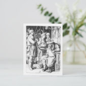 Carte Postale Saul Écouter David Jouer la harpe (Debout devant)