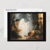 Carte Postale Saul et la sorcière d'Endor, par Benjamin West (Devant / Derrière)