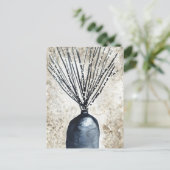 Carte Postale Saule dans un vase aquarelle (Debout devant)