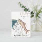 Carte postale Saumon d'aspiration (Debout devant)