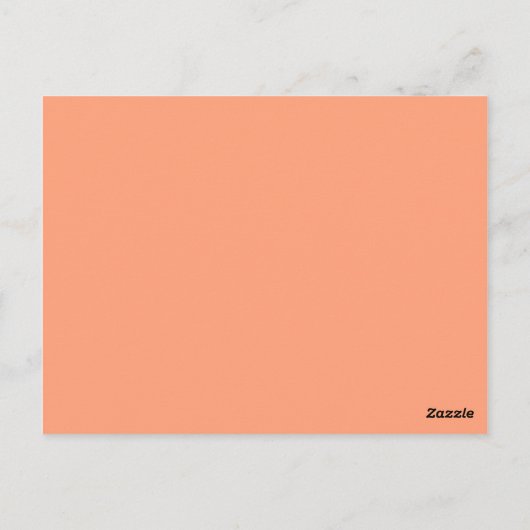 Carte Postale saumon de couleur (Dos)