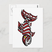 Carte Postale Saumon Haida (Devant / Derrière)