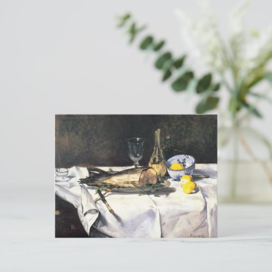 Carte Postale Saumon par Édouard Manet (Debout devant)