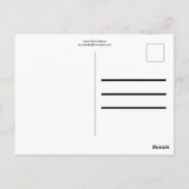 Carte Postale Saumon rose pastel (Dos)