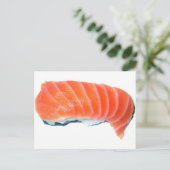 Carte Postale Saumon Sashimi (Debout devant)