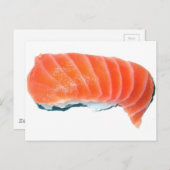 Carte Postale Saumon Sashimi (Devant / Derrière)