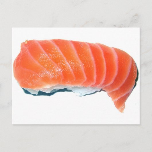 Carte Postale Saumon Sashimi (Devant)