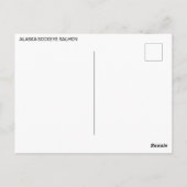 Carte postale Saumon Sockeye Alaska (Dos)