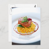 Carte postale saumonée desséchée (Devant / Derrière)