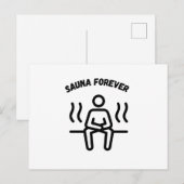 Carte Postale Sauna Forever Saunas (Devant / Derrière)