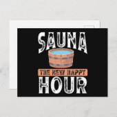 Carte Postale Sauna le nouvel happy hour (Devant / Derrière)