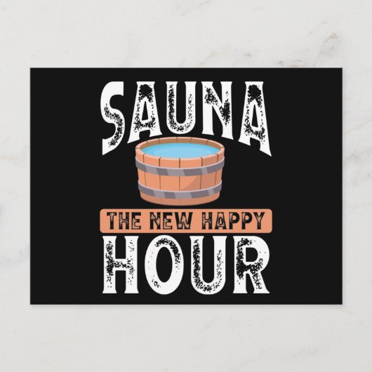 Carte Postale Sauna le nouvel happy hour (Devant)