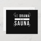 Carte Postale Sauna Pas De Drame Dans Le Sauna Wellness (Devant / Derrière)