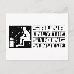 Carte Postale Sauna Survivre