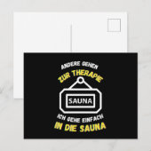 Carte Postale Saunas Autres Vont En Thérapie Saunas (Devant / Derrière)