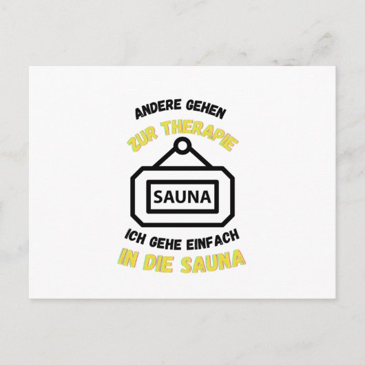 Carte Postale Saunas Autres Vont En Thérapie Saunas (Devant)