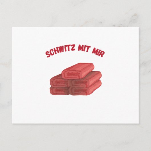 Carte Postale Saunas de sueur avec moi (Devant)