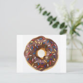 Carte Postale Saupoudrer de chocolat Doughnut (Debout devant)