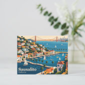 Carte Postale Sausalito Californie (Debout devant)
