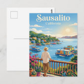 Carte Postale Sausalito États-Unis (Devant / Derrière)