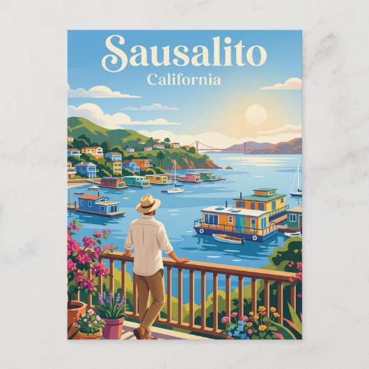 Carte Postale Sausalito États-Unis (Devant)