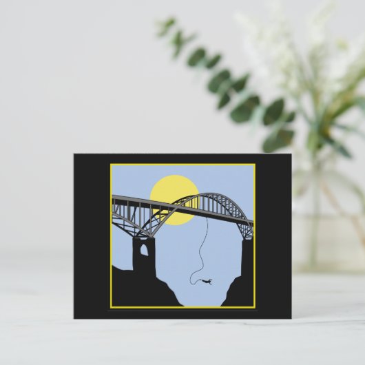 Carte Postale Saut de Bungee (Debout devant)