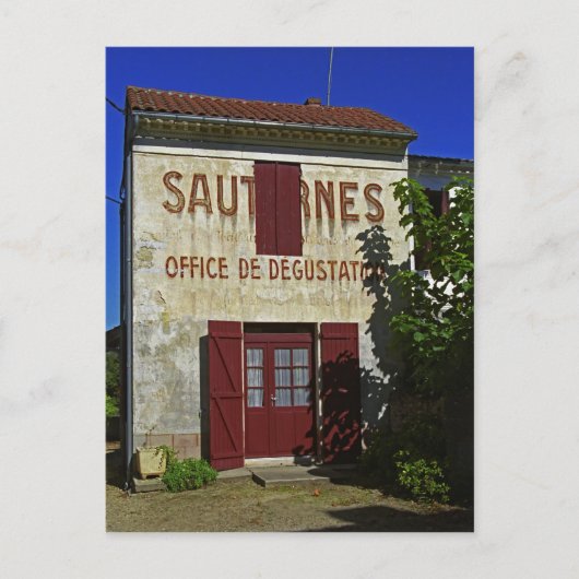 Carte Postale Sauternes Office de Dégustation (Dégustation de Vi (Devant)