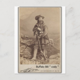 Carte Postale sauvage buffalo bill cody cabinet photo