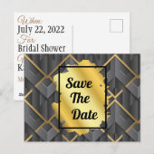 Carte Postale Sauvegarder La Date (Devant / Derrière)