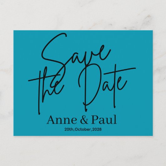 Carte Postale sauver la date (Devant)