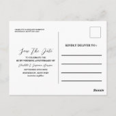 Carte Postale Sauver la Date 40e anniversaire de mariage de rubi (Dos)