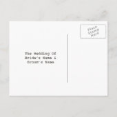 Carte postale 'Sauver la date' avec lanterne à hui (Dos)