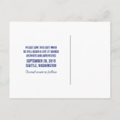 Carte postale "Sauver la date" Boîte de police v3 (Dos)