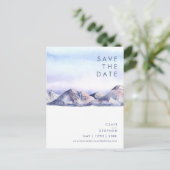 Carte postale "Sauver la date" Coucher de soleil s (Debout devant)