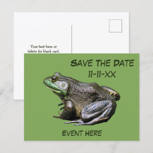Carte Postale Sauver la date Grenouille-taureau Nature