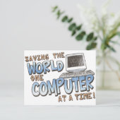 Carte Postale Sauver le monde (Debout devant)