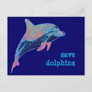 Carte Postale sauver les dauphins
